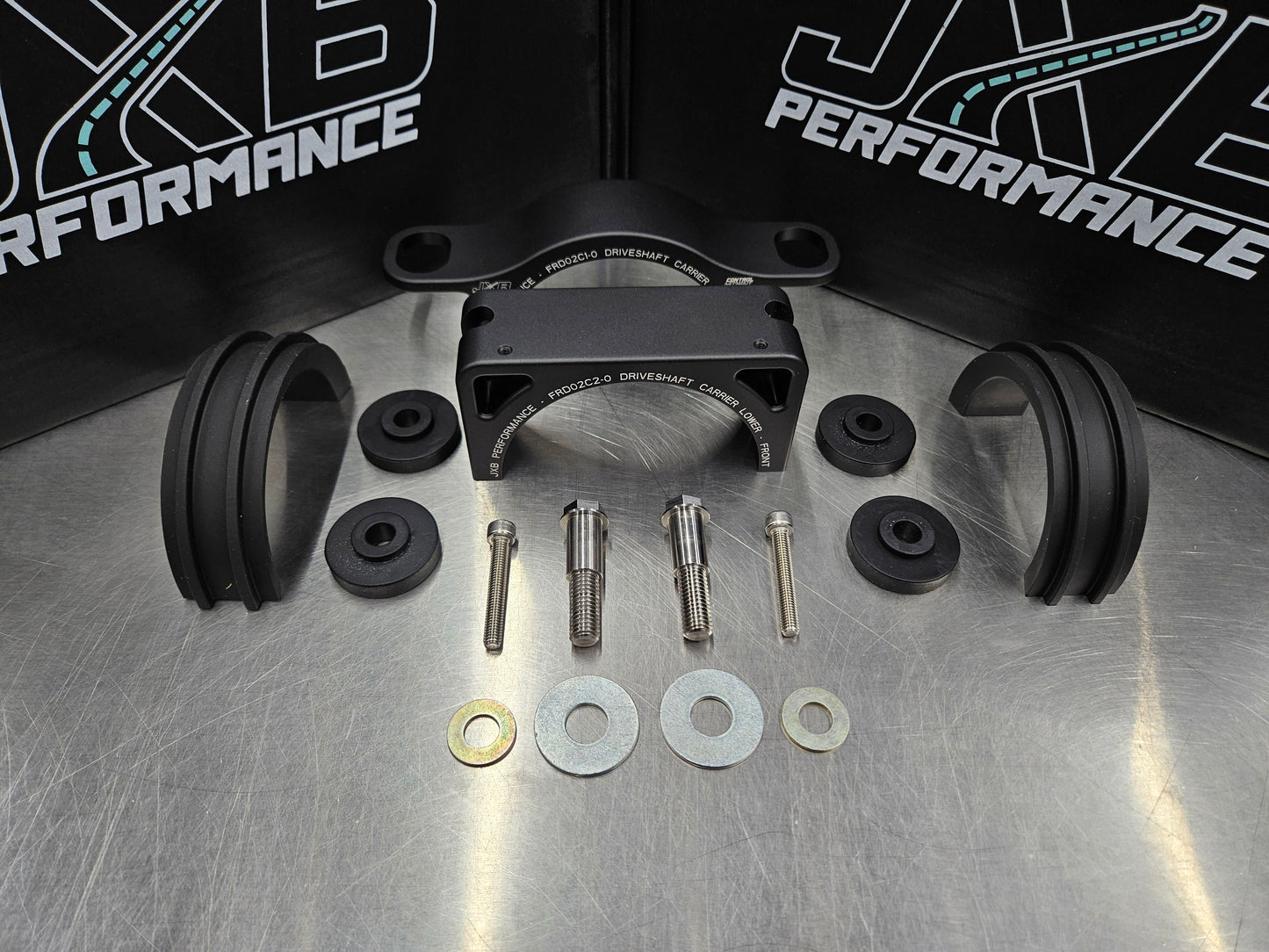 JXB Performance Ford S550 Mustang Driveshaft Center Support Bearing Carrier Upgrade