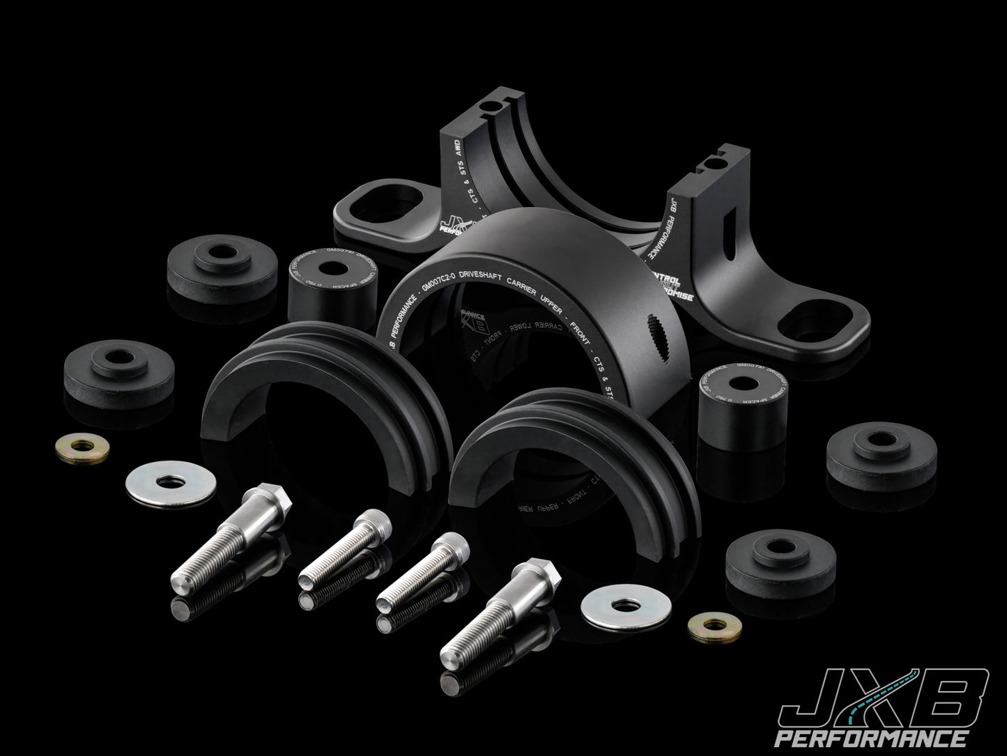 JXB Performance Cadillac STS AWD Driveshaft Center Support Bearing Carrier Upgrade