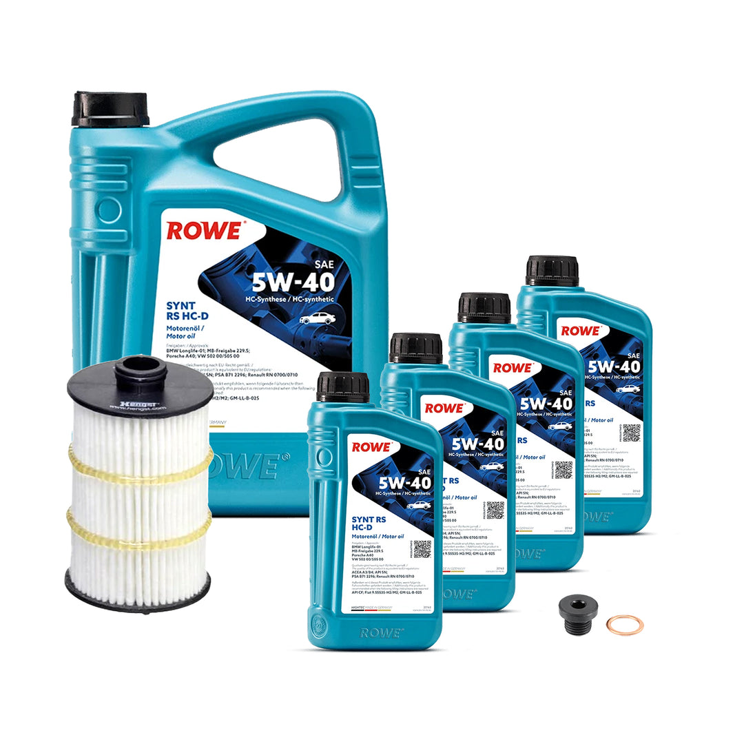 Audi 4.0T EA824 Engine Oil Change Kit - Rowe Oil SYNT RS HC-D 5W-40