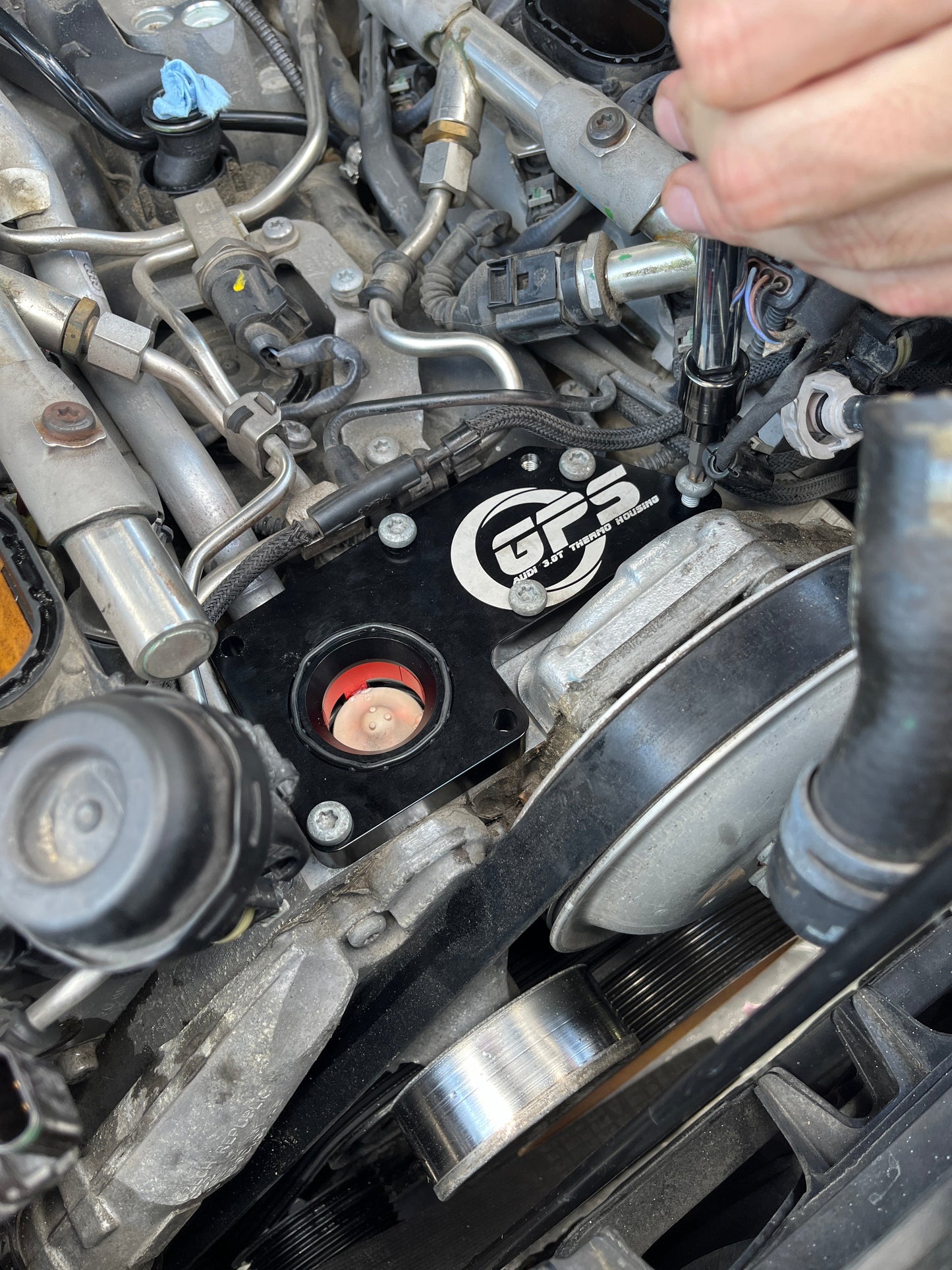 Audi 3.0T Gen 2 (CREC) Thermostat Housing - Billet Aluminum