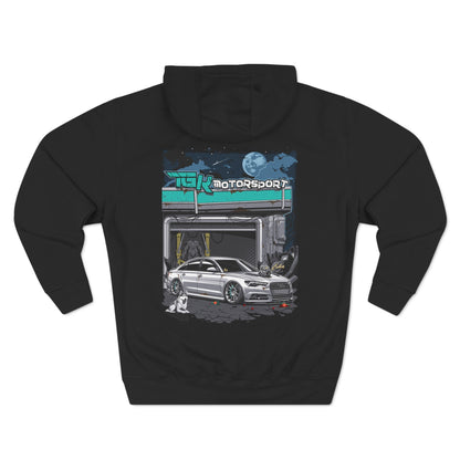 Three-Panel Fleece Hoodie