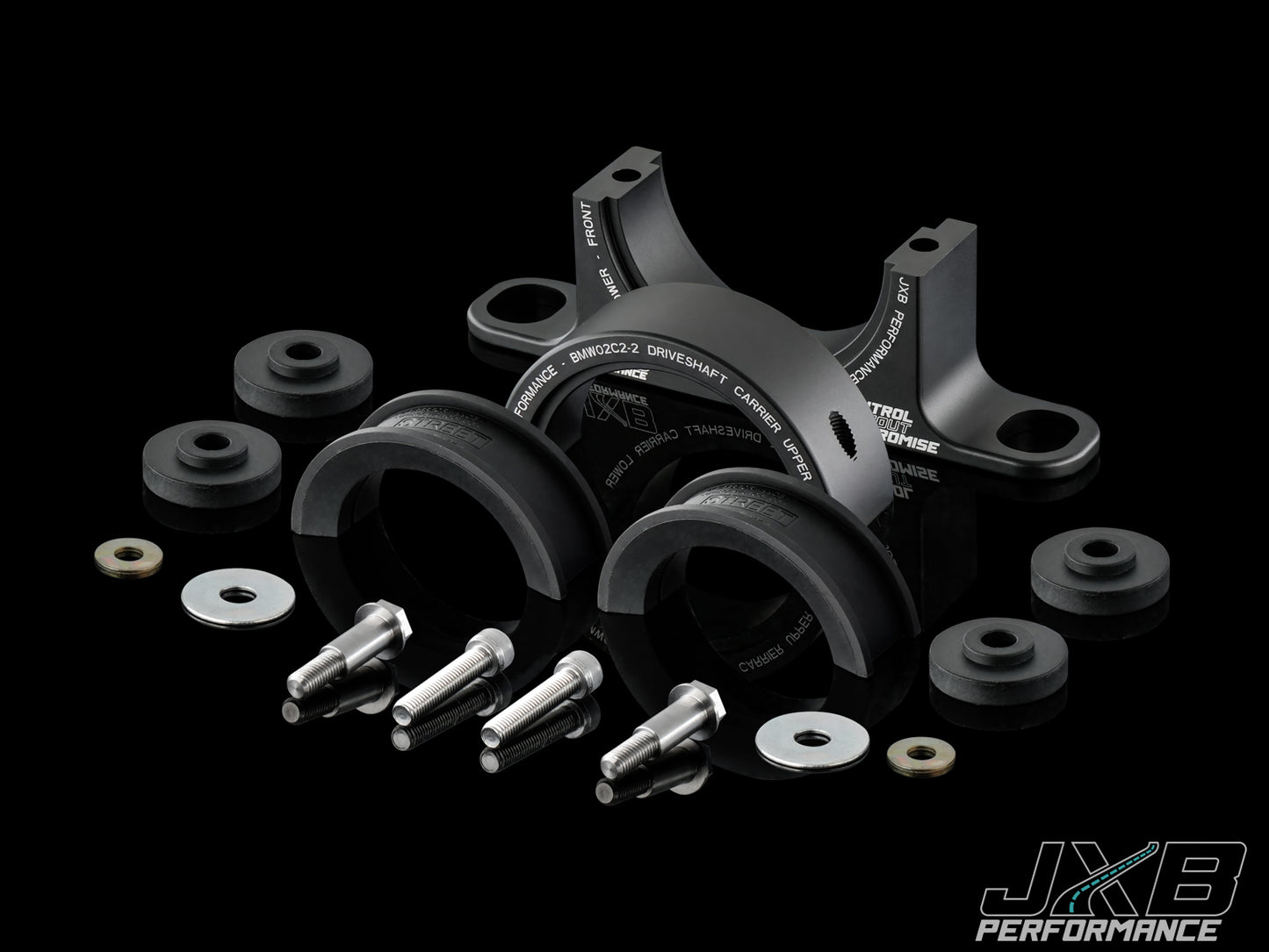 JXB Performance BMW E60/E61/E63/E64 5/6 Series (non-M models) Driveshaft Center Support Bearing Carrier Upgrade