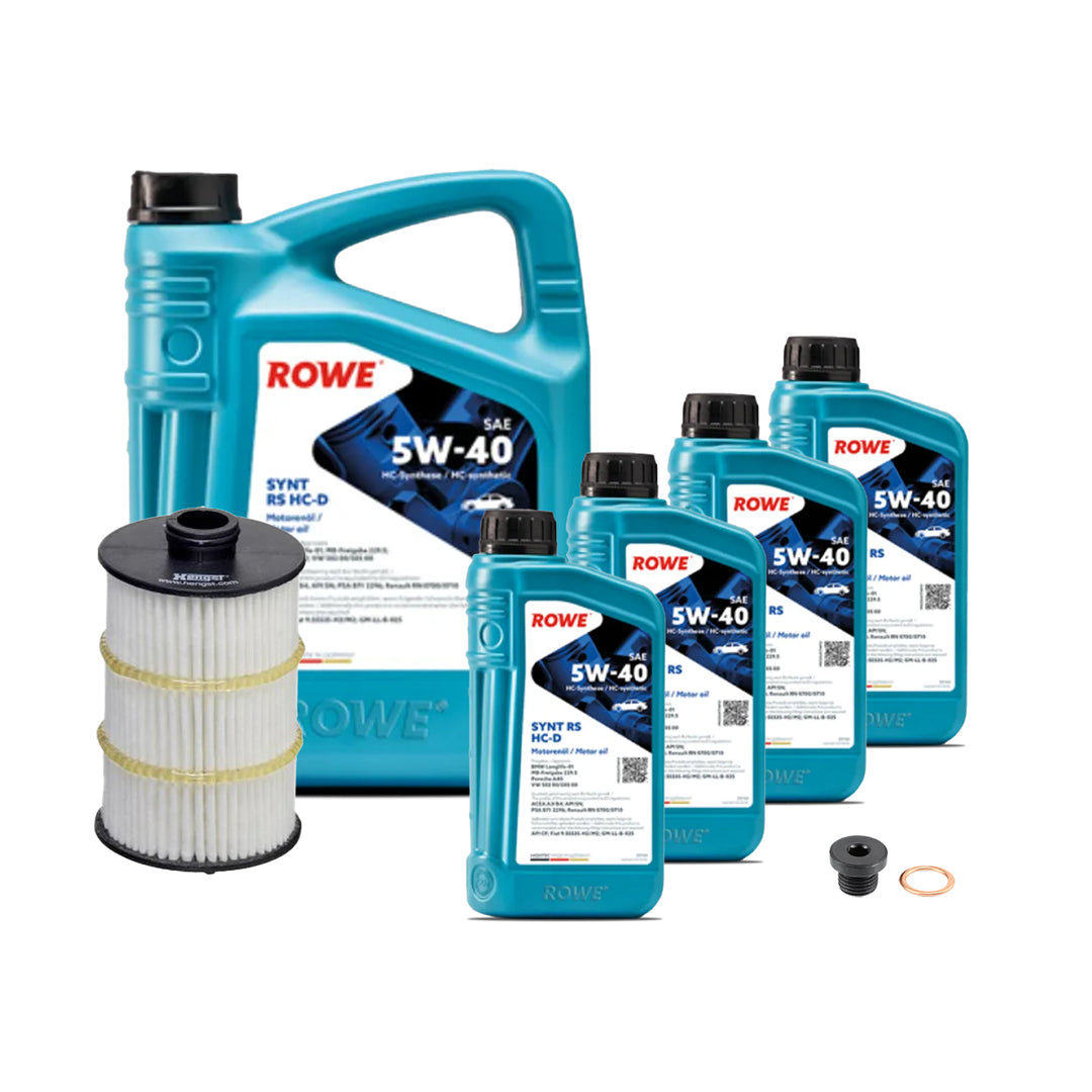 Audi 4.0T EA824 Engine Oil Change Kit - Rowe Oil SYNT RS HC-D 5W-40