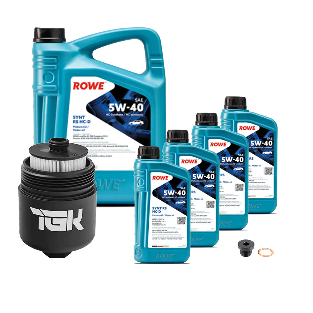 Audi 4.0T EA824 Engine Oil Change Kit - Rowe Oil SYNT RS HC-D 5W-40