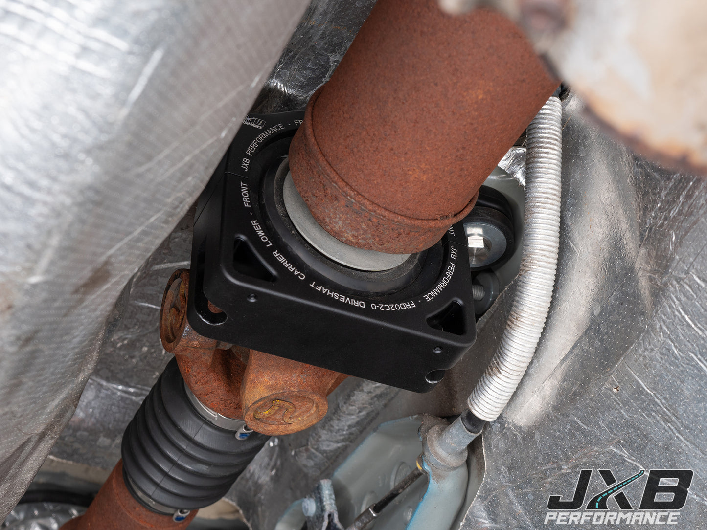 JXB Performance Ford S550 Mustang Driveshaft Center Support Bearing Carrier Upgrade