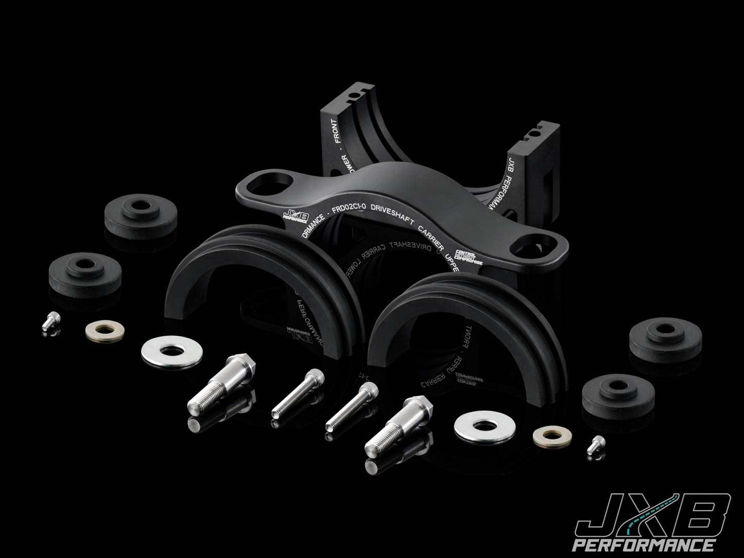 JXB Performance Ford S550 Mustang Driveshaft Center Support Bearing Carrier Upgrade