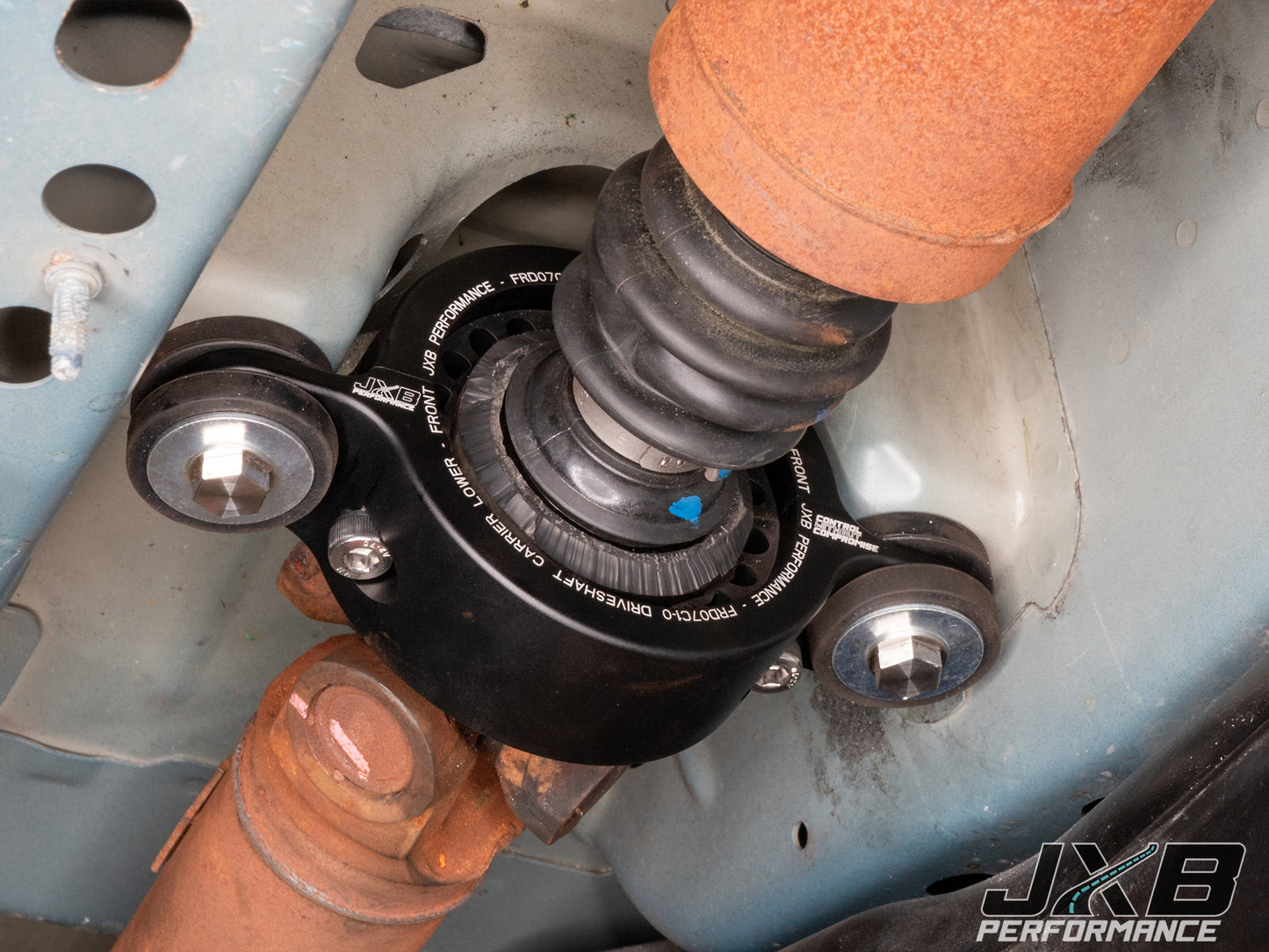 JXB Performance 6th gen Ford Explorer & 2nd gen Lincoln Aviator (2020+) Driveshaft Center Support Bearing Carrier Upgrade