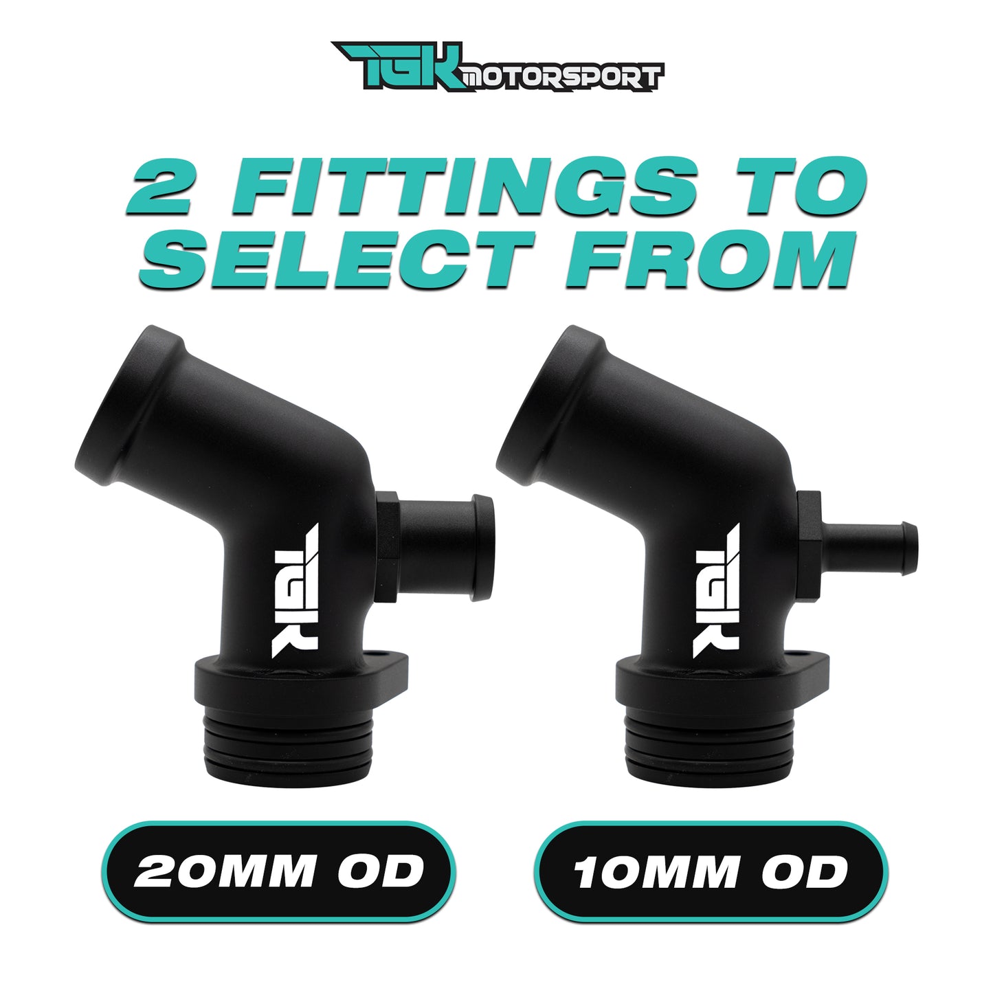 TGK Motorsport Audi 4.0T Front Thermostat Billet Piping Kit