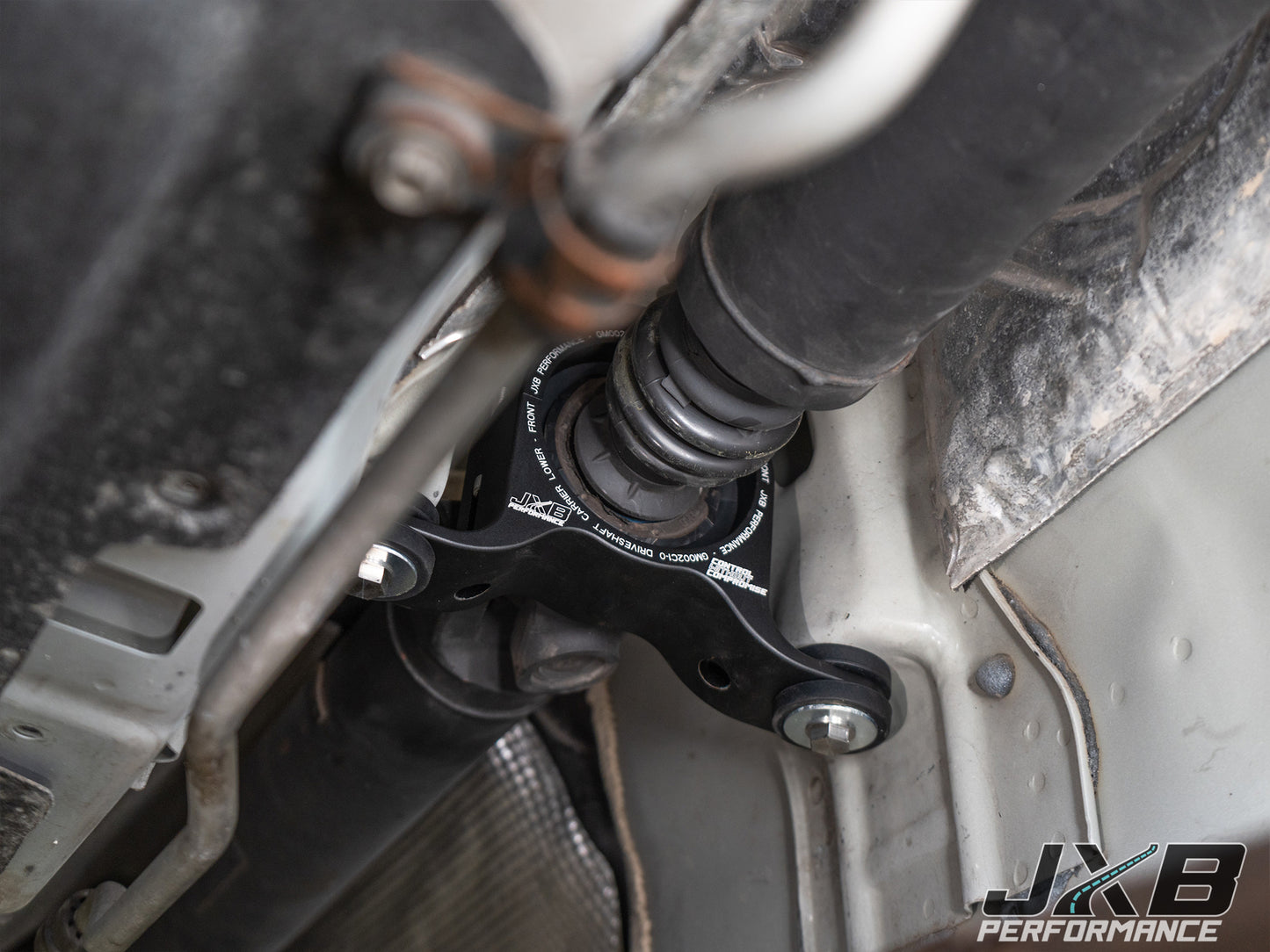 JXB Performance Cadillac ATS/ATS-V, 3rd gen CTS/CTS-V Driveshaft Center Support Bearing Carrier Upgrade