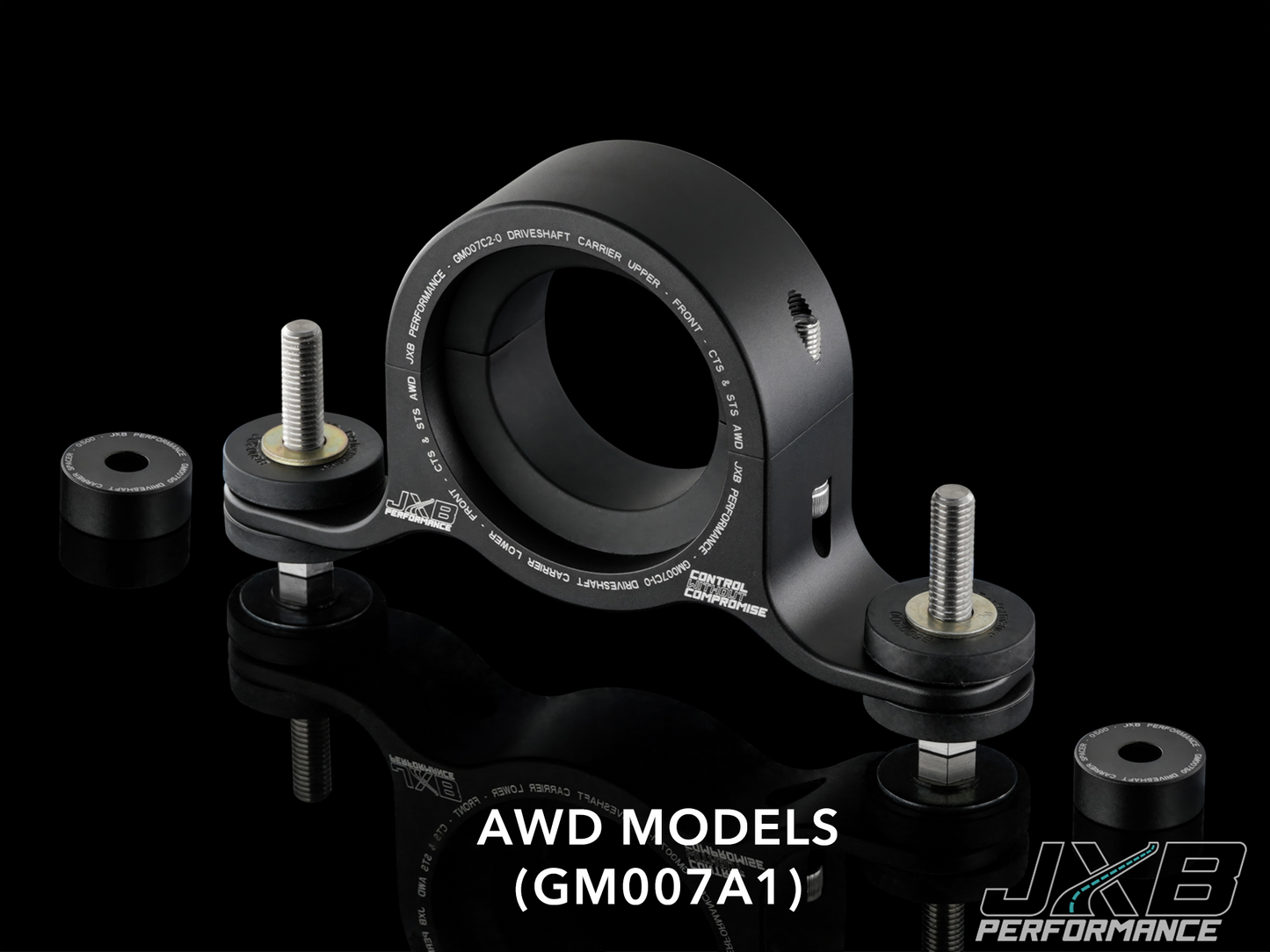 JXB Performance Cadillac CTS (2nd Gen) Driveshaft Center Support Bearing Carrier Upgrade