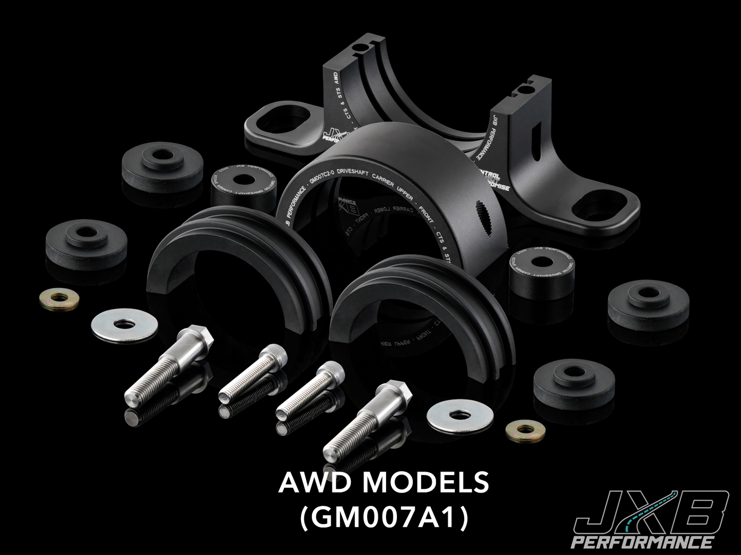 JXB Performance Cadillac CTS (2nd Gen) Driveshaft Center Support Bearing Carrier Upgrade