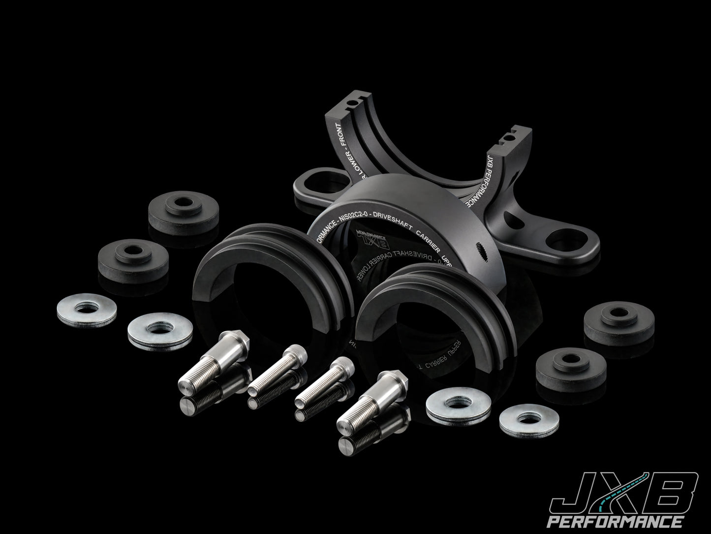 JXB Performance Nissan Z32 300ZX Driveshaft Center Support Bearing Carrier Upgrade
