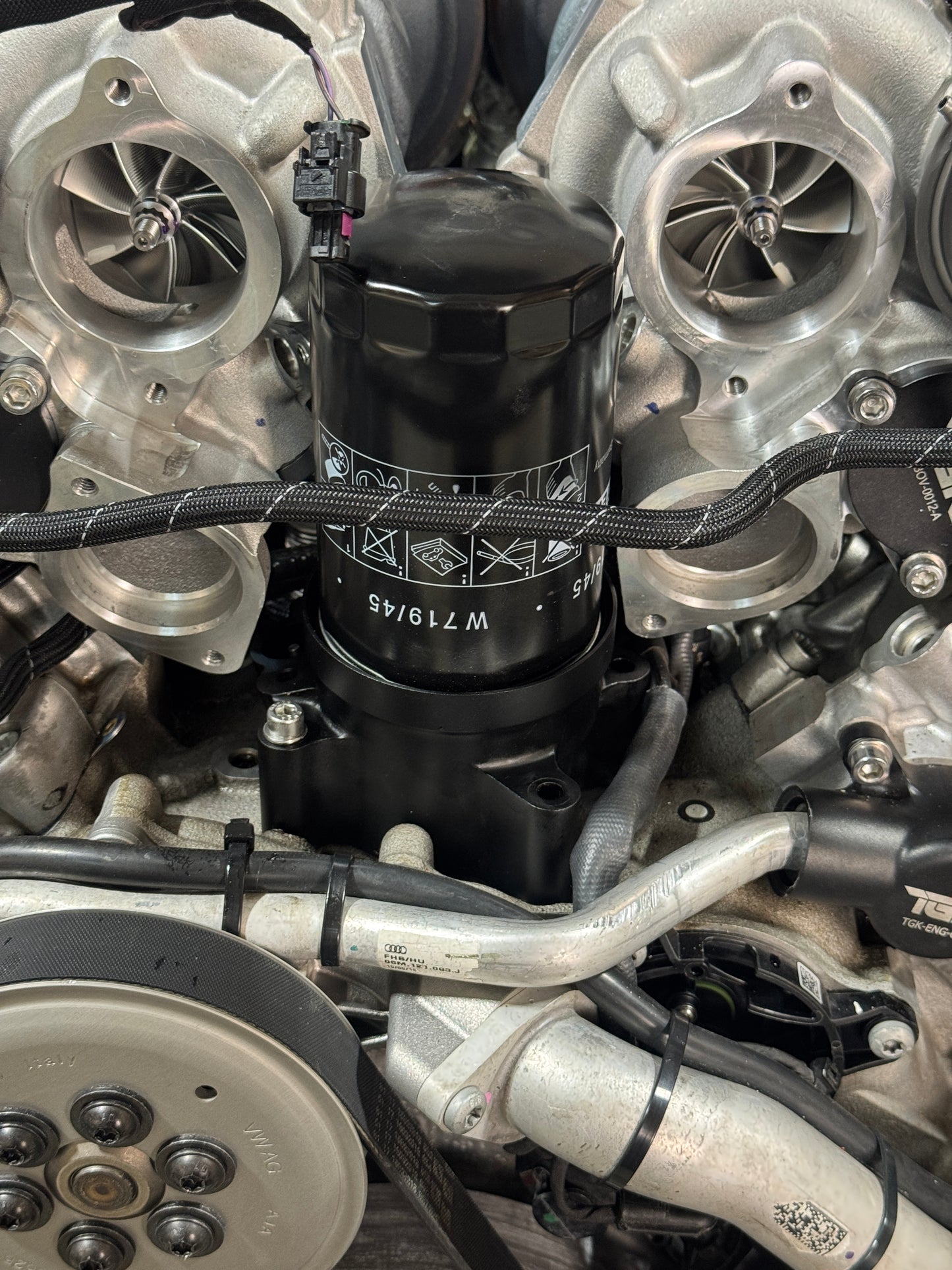 TGK Motorsport Audi EA825 4.0T Oil Filter Housing Conversion