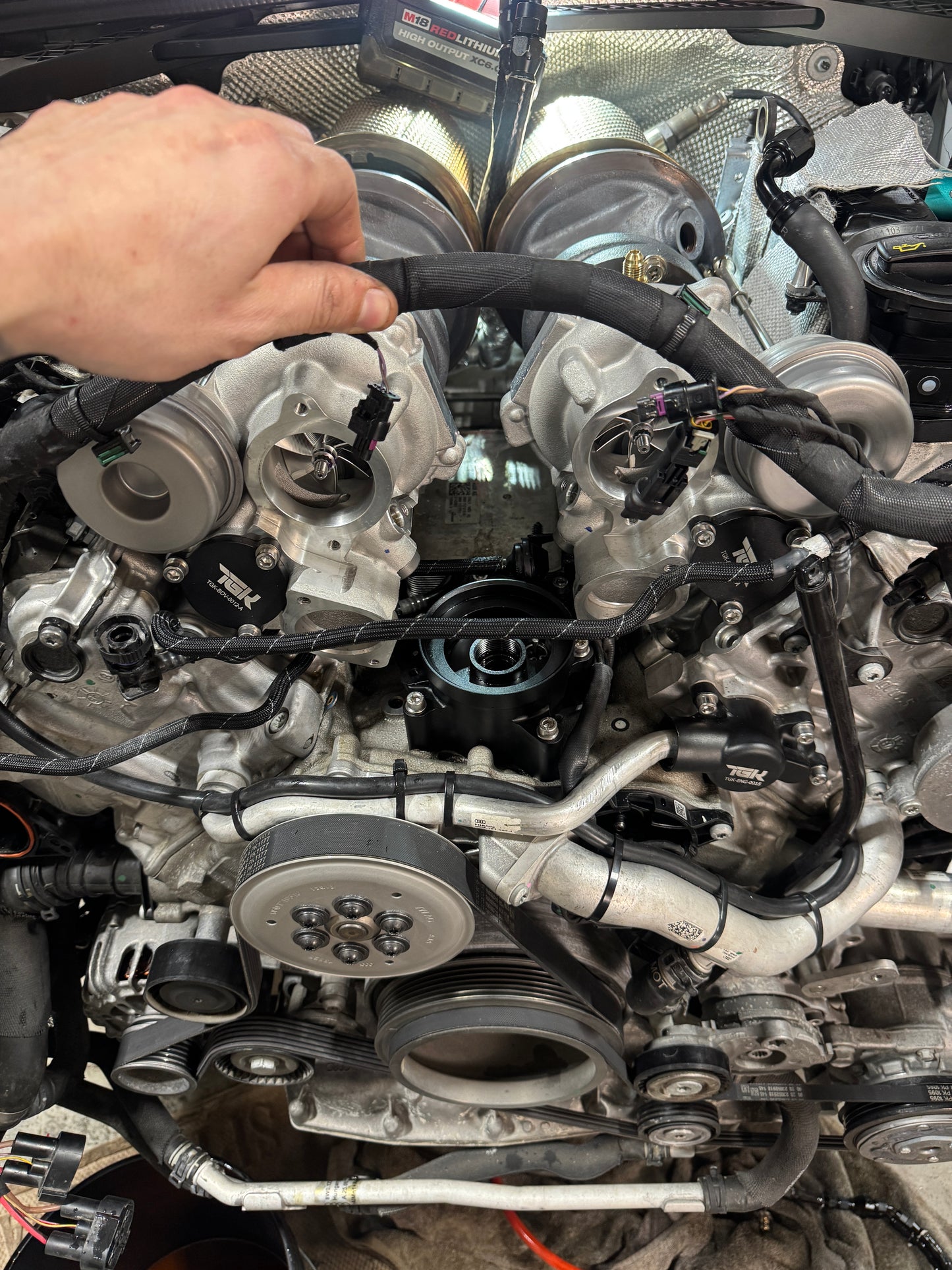 TGK Motorsport Audi EA825 4.0T Oil Filter Housing Conversion
