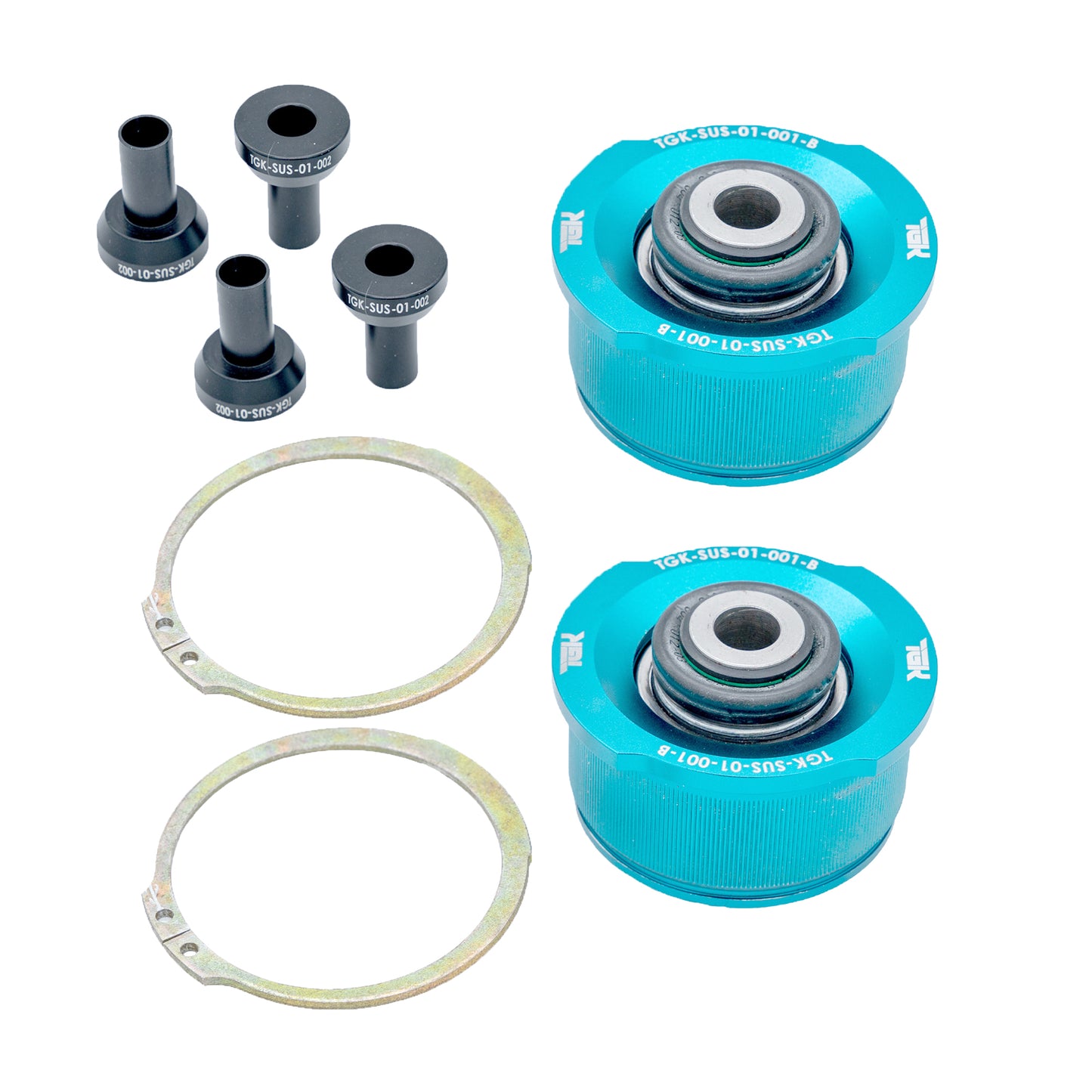 TGK Motorsport Audi Front Thrust (Rearward) Control Arm Inner Spherical Monoball Kit - C7 A6/S6/RS6/A7/S7/RS7