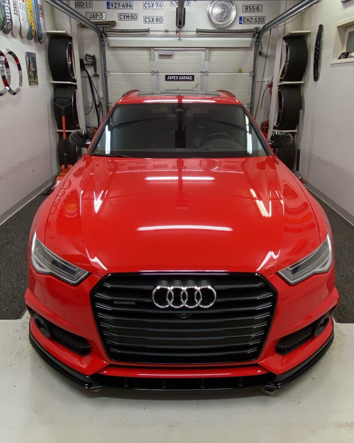 Audi C7.5 A6 S-Line / S6 Front Lip Gloss Black