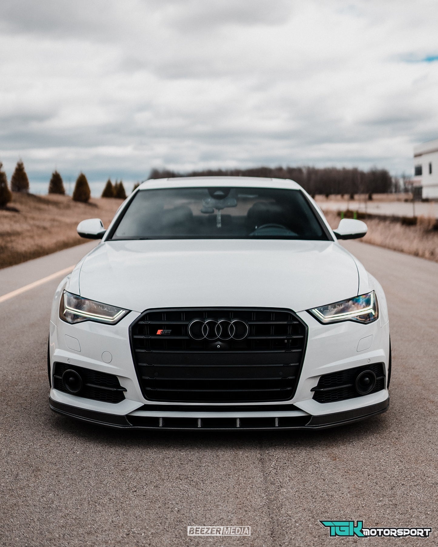 Audi C7.5 A6 S-Line / S6 Front Lip Gloss Black