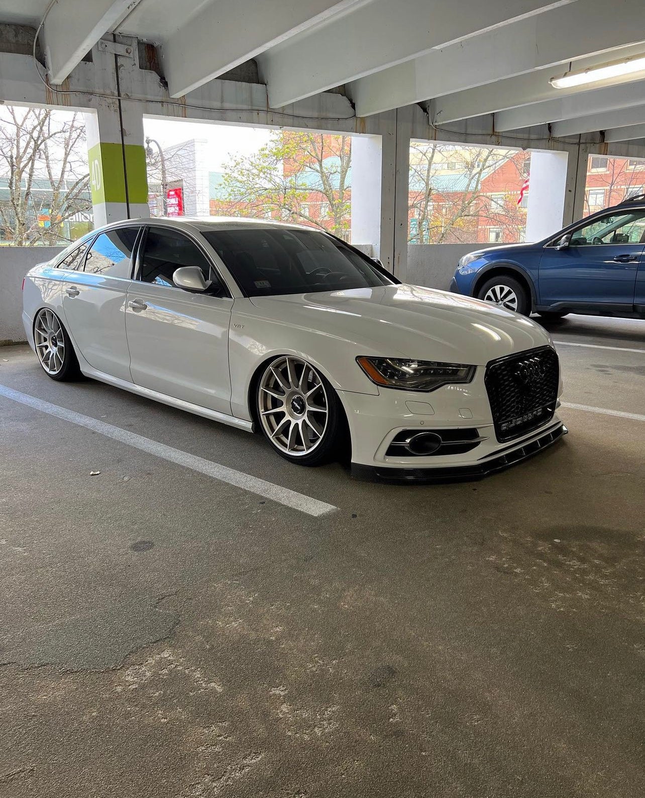 Audi C7 A6 S-Line / S6 Front Lip Gloss Black (2013 - 2015)
