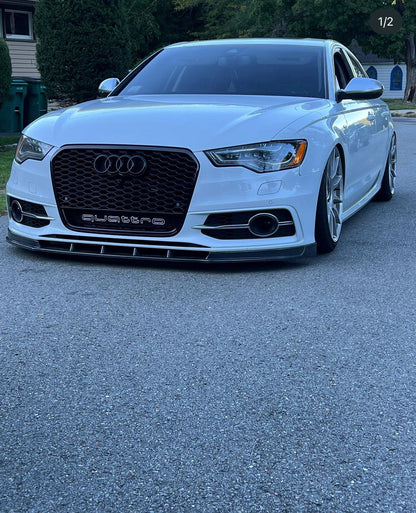 Audi C7 A6 S-Line / S6 Front Lip Gloss Black (2013 - 2015)