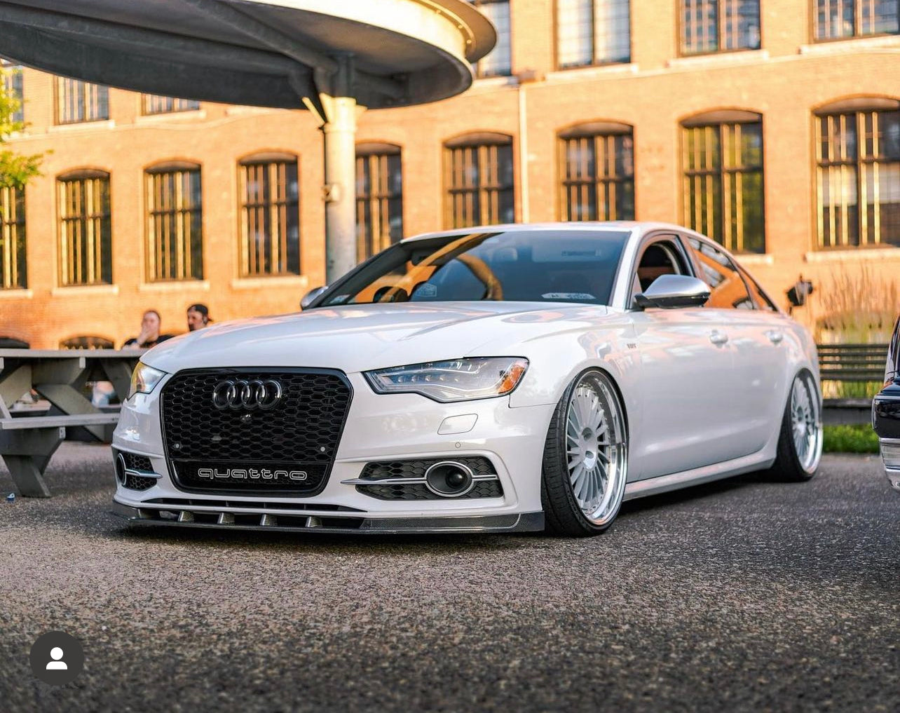 Audi C7 A6 S-Line / S6 Front Lip Gloss Black (2013 - 2015)