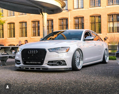 Audi C7 A6 S-Line / S6 Front Lip Gloss Black (2013 - 2015)