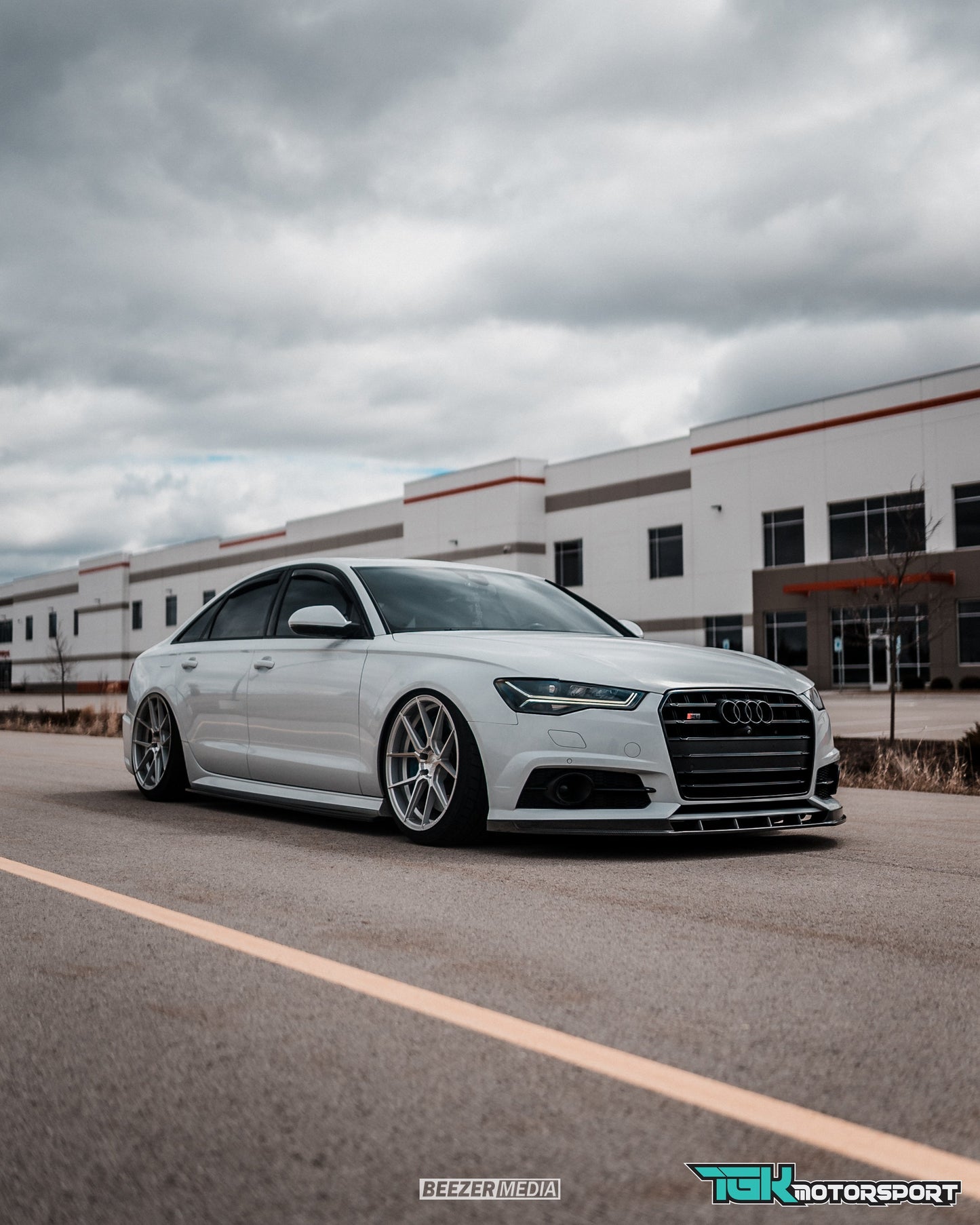 Audi C7.5 A6 S-Line / S6 Front Lip Gloss Black