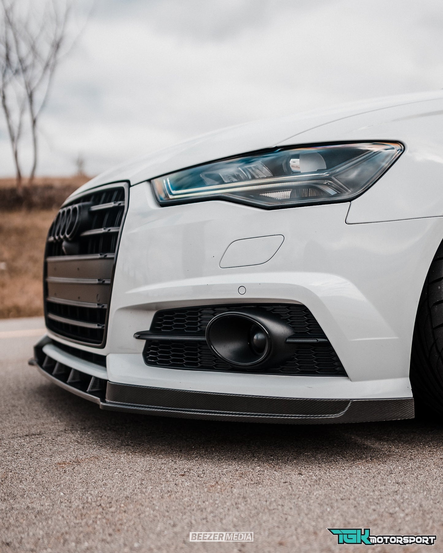 Audi C7.5 A6 S-Line / S6 Front Lip Gloss Black