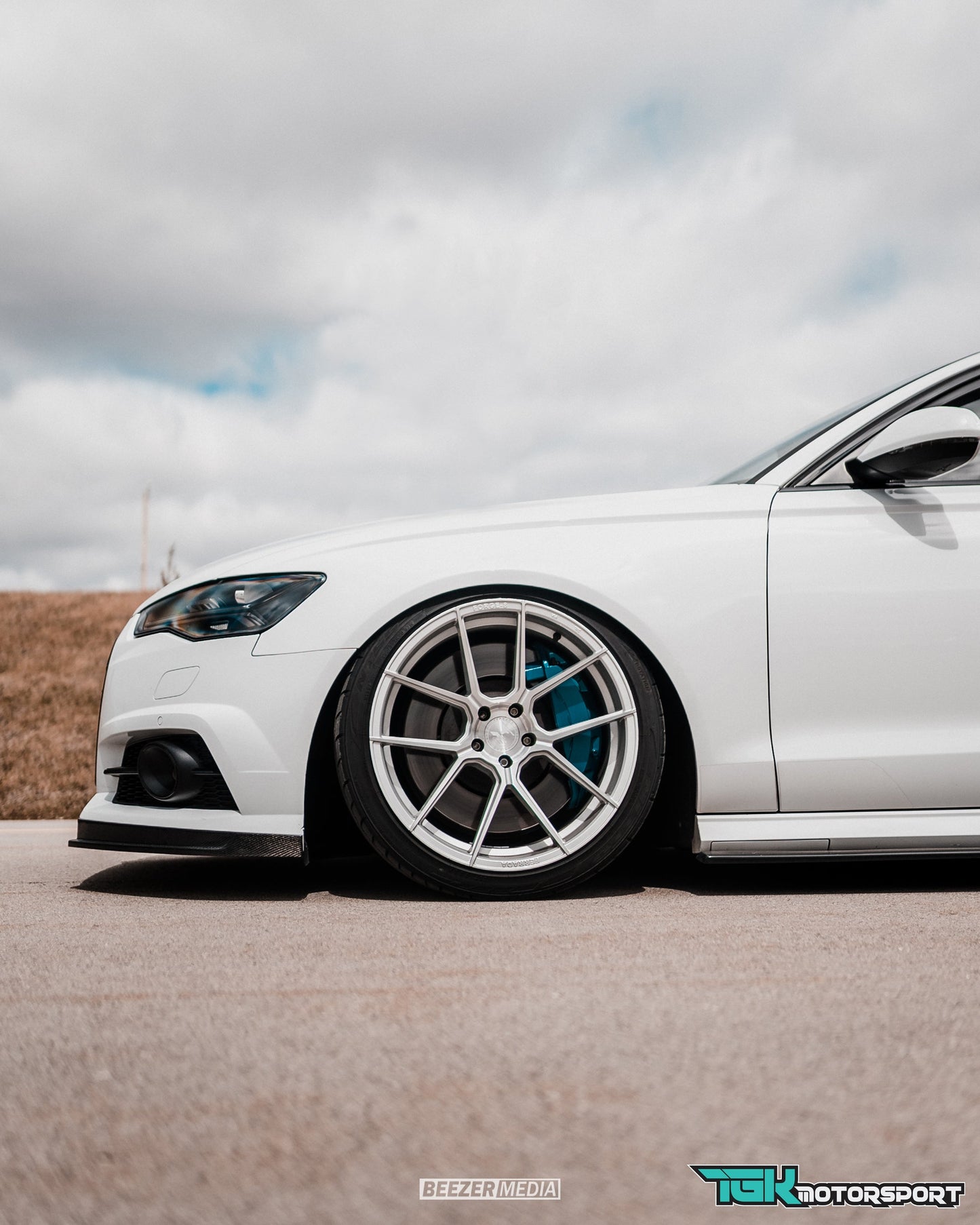 Audi C7.5 A6 S-Line / S6 Front Lip Gloss Black