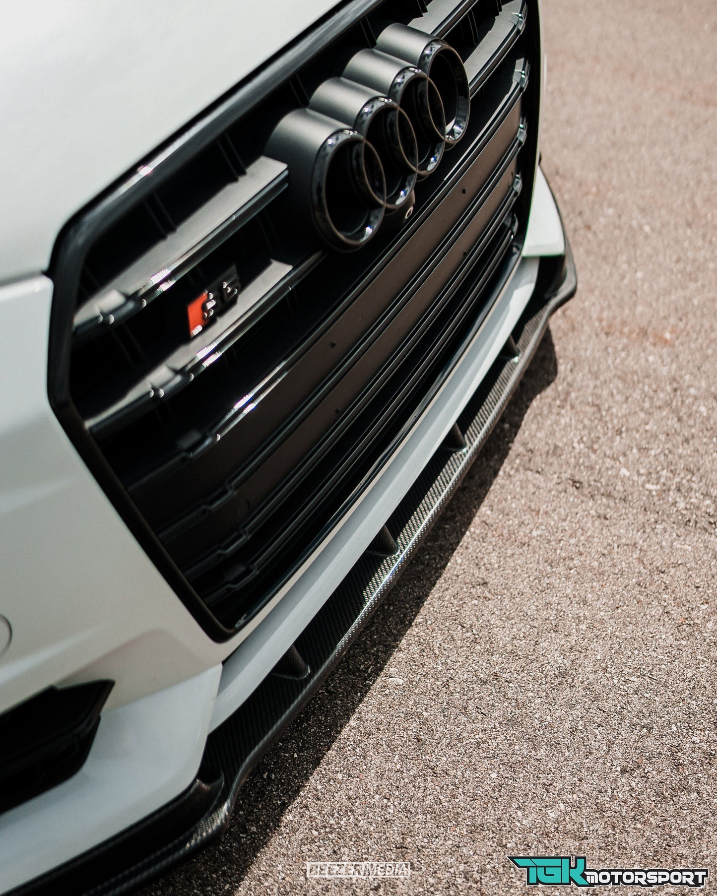 Audi C7.5 A6 S-Line / S6 Front Lip Gloss Black